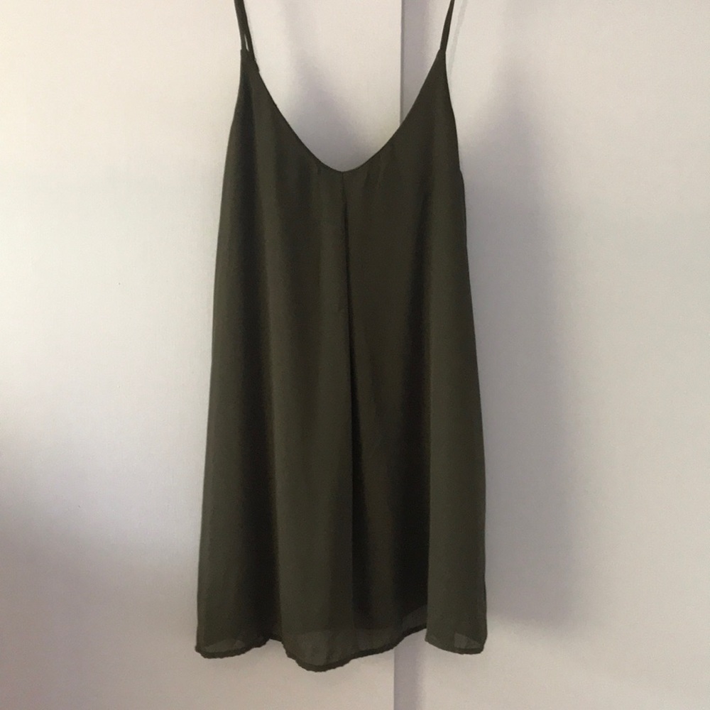Tobi Olive Green Mini Dress